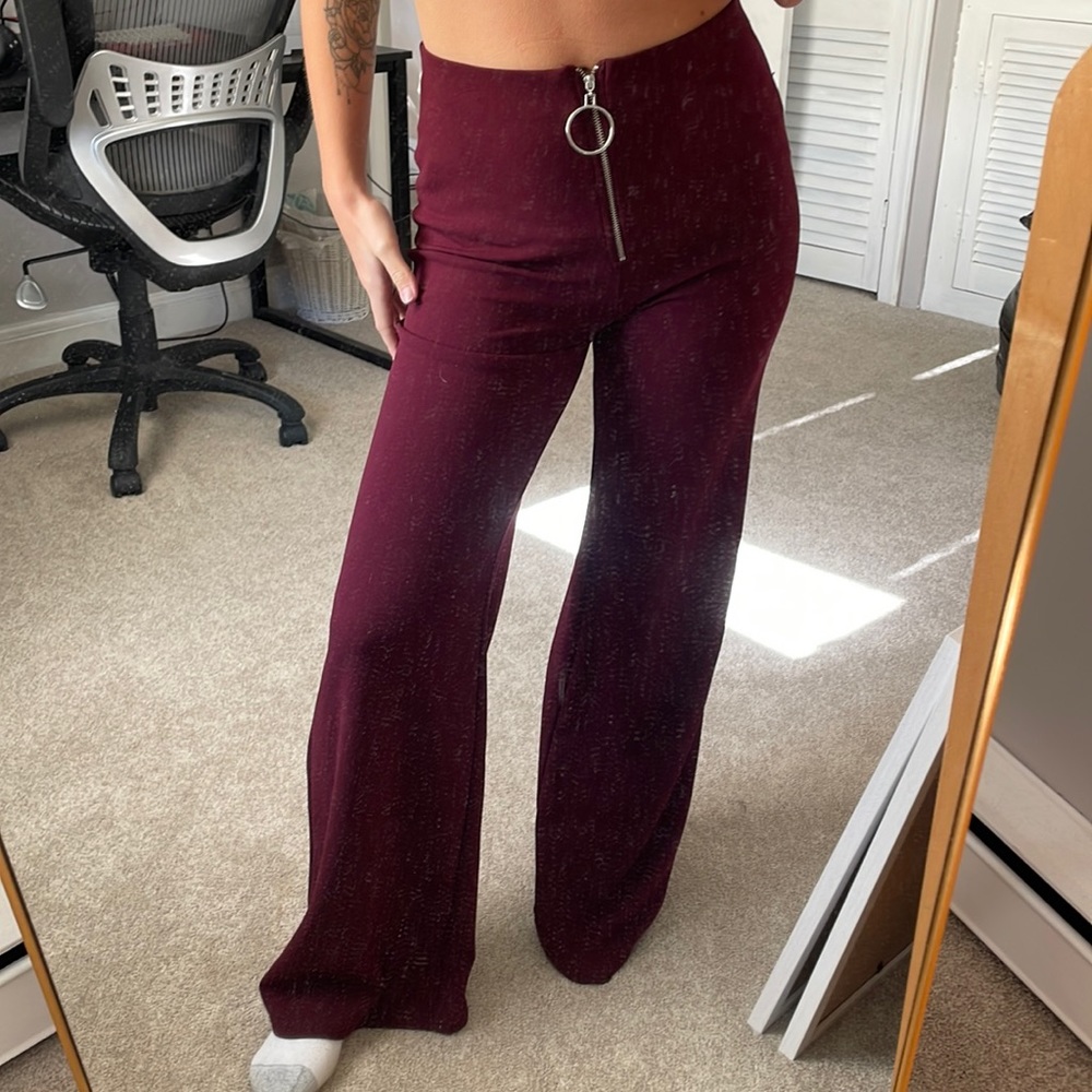 Stretch Wide Leg Pants